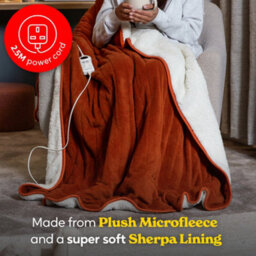 Russell Hobbs Electric Blanket 120W Heated Throw Orange 9 Heats With 2 Year Guarantee Rhht1003Or - thumbnail 6