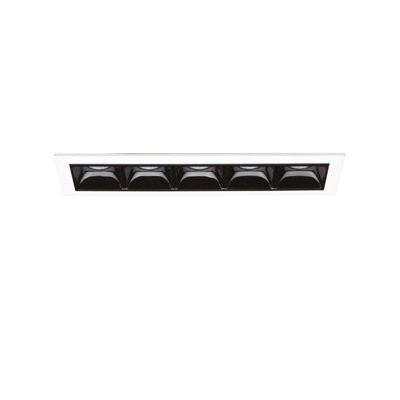 Ideal Lux Lika 12W 5X Led Recessed Downlight White 2700K