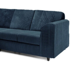 Hannah Jumbo Cord Full Back 2C2 Corner Sofa Navy Blue - thumbnail 4