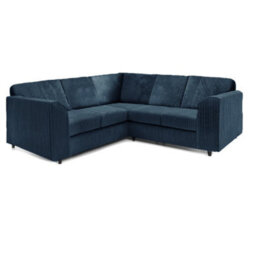 Hannah Jumbo Cord Full Back 2C2 Corner Sofa Navy Blue - thumbnail 2