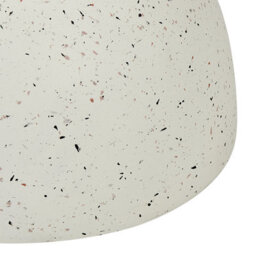 Beliani Side Table Caoria 40 Cm 40 Cm Terrazzo Effect White Terrazzo - thumbnail 6