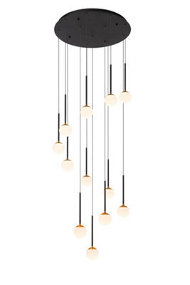Lucide Calina Pendant Light Diameter 69,9Cm Led Dim. 2700K - Black - image 1