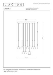 Lucide Calina Pendant Light Diameter 69,9Cm Led Dim. 2700K - Black - thumbnail 5