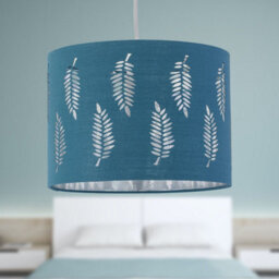 First Choice Lighting Fern Teal Cut Out 30Cm Pendant Lightshade - thumbnail 4