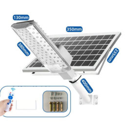 Amorly Solar Street Lights Outdoor Lamp Waterproof, Remote Control, Dusk To Dawn Security, Led Flood Light For Yard, Garden, Parking Lot - thumbnail 7