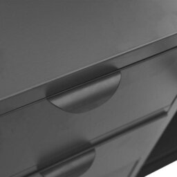 Berkfield Classic Sideboard Anthracite 105X35X70 Cm Steel And Tempered Glass - thumbnail 8