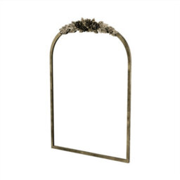 Artloge 60.5X91.6Cm Large Antique Brass Arched Mirror Hangs Bathroom Mirrors Vertically Or Leaning - thumbnail 7