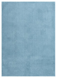 Comfy Washable Low Pile Living Room Area Rug - Anti-Slip Felt Backing Teal 120Cm X 160Cm - thumbnail 2