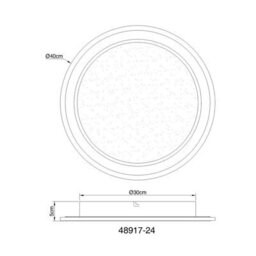 Luminosa Lighting Luminosa Tini Integrated Led Semi Flush Ceiling Light White Led Dimmable 2700-6000K Remote Control - thumbnail 7