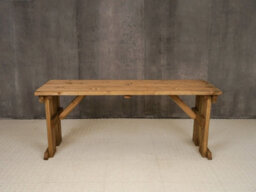Arbor Garden Solutions Hollies Wooden Garden Table, Outdoor Pinic Dining Desk(8Ft, Rustic Brown Finish) - thumbnail 2
