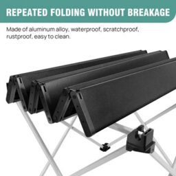 Foldable Coffee Table Lightweight Aluminium Outdoor & Indoor Camping Patio Bbq - thumbnail 5