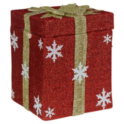 Urbn-Living Urbnliving 31Cm Height Christmas Santa Teddy Pop Up Musical Tunes Novelty Fun Toy Gift Red Box & Gold Bow - Teddy Reindeer - thumbnail 3
