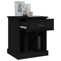 Berkfield Bedside Cabinets 2 Pcs Black 43X36X50 Cm - thumbnail 5