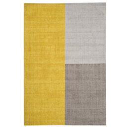 Mustard Geometric Handmade Luxurious Modern Wool Rug Easy To Clean Living Room And Bedroom-120Cm X 170Cm - thumbnail 6