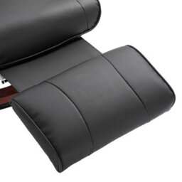Homcom Manual Recliner Swivel Reclining Chair With Footrest Armrests, Black - thumbnail 8