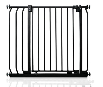 Safetots Elite Pressure Safety Gate, 80Cm - 89Cm, Matt Black, Pressure Fit Stair Gate - image 1
