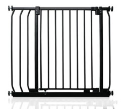 Safetots Elite Pressure Safety Gate, 80Cm - 89Cm, Matt Black, Pressure Fit Stair Gate - thumbnail 1