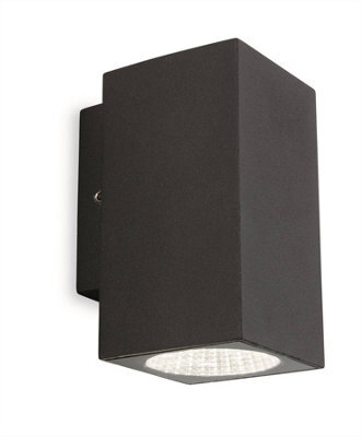 Luminosa Lighting Luminosa Dino Led 1 Light Single Outdoor Wall Light Graphite Ip65
