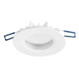 Luminosa Lighting Luminosa Hide Integrated Led 1 Light Recessed Downlight Matt White Ip44 - Warm White