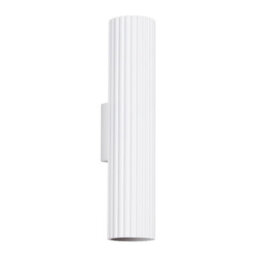 Sollux Lighting Karbon Aluminum White 2 Lights Minimalist Wall Light - thumbnail 1