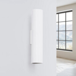 Sollux Lighting Karbon Aluminum White 2 Lights Minimalist Wall Light - thumbnail 2