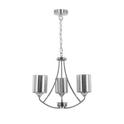 Pagazzi Lighting Pagazzi Ashton 3-Light Polished Chrome Chandelier Ceiling Light - thumbnail 1