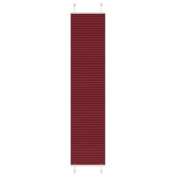 Berkfield Pleated Blind Bordeaux Red 45X200 Cm Fabric Width 44.4 Cm Polyester - thumbnail 1