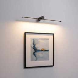 Ultra Beam Lighting Ultrabeam Picture Wall Light Fitting Black Finish 11Watt Warm White Led 800mm Wide - thumbnail 1