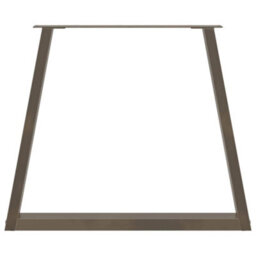Berkfield Dining Table Legs V-Shape 3 Pcs Natural Steel 70X(72-73.3) Cm Steel - thumbnail 5