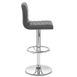Atlantic Mint Bar Stool Grey & Chrome Legs - thumbnail 2