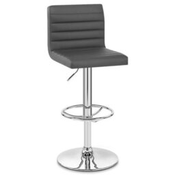 Atlantic Mint Bar Stool Grey & Chrome Legs - thumbnail 3