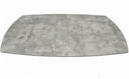 PureLifestyleWonders Modern Designer Dining Table With Black Legs Grey Stone Effect 140Cm Ceniza - thumbnail 2