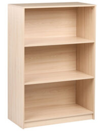 Wyld And Coco 3 Tier Bookcase Light Brown Particleboard 80 X 40 Cm - thumbnail 3