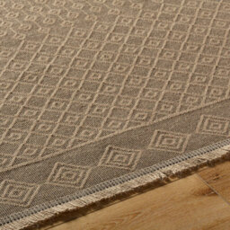 Livabliss Mystery-Washable Tan Beige Modern Living Dining Jute Rug 118 X 170 Cm Easy Care, Non Shedding - thumbnail 3