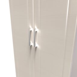 Sevilla Ready Assembled Traditional Matt Beige Oak Effect Large Double Wardrobe (H)1825mm (W)740mm (D)530mm - thumbnail 5