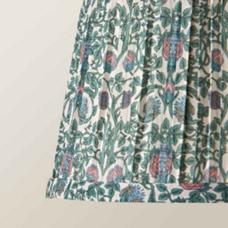Valuelights Abel Small Floral Pleated Tapered Lamp Shade And Bulb (D)25Cm - thumbnail 5