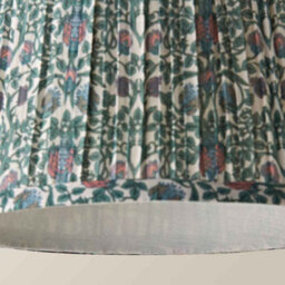 Valuelights Abel Small Floral Pleated Tapered Lamp Shade And Bulb (D)25Cm - thumbnail 6