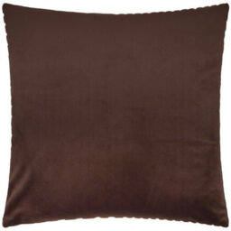Paoletti Evoke Cut Velvet Cushion Cover, Chocolate, 45 X 45Cm - thumbnail 3
