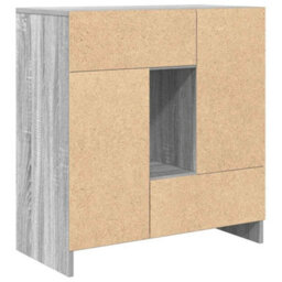 Berkfield Sideboard With Drawers And Doors Grey Sonoma 70.5X34X74.5 Cm - thumbnail 8