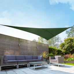 Kookaburra 6M X 4.2M Right Angle Triangle Waterproof Green Garden Patio Sun Shade Sail Canopy 98% Uv Block With Free Rope - thumbnail 2