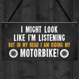 Red Ocean Motorbike Hanging Garage Sign Biker Motorcycle Gifts For Men Novelty Birthday Gifts For Men - thumbnail 4