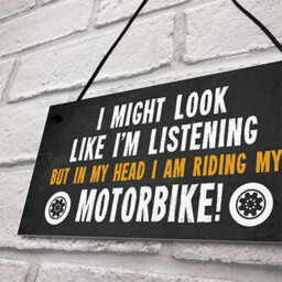Red Ocean Motorbike Hanging Garage Sign Biker Motorcycle Gifts For Men Novelty Birthday Gifts For Men - thumbnail 7