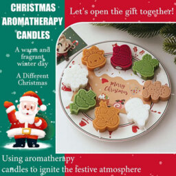 4 Pieces Christmas Candles Set Christmas Gift Set - thumbnail 5