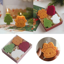 4 Pieces Christmas Candles Set Christmas Gift Set - thumbnail 7