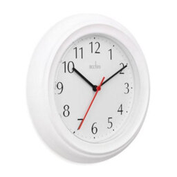 Acctim Wycombe Kitchen Wall Clock Quartz Arabic Numerals White 22Cm 21412 - thumbnail 5