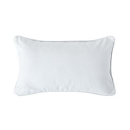 Homescapes Cotton Plain Off White Rectangular Cushion Cover, 30 X 50 Cm - thumbnail 1