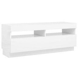 Vidaxl Tv Cabinet With Led Lights White 100X35X40 Cm - thumbnail 8