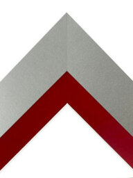 Frames By Post Metro Light Grey Frame With Red Mount For Image Size 24 X 16 Inch - thumbnail 3
