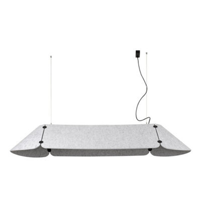 Luminosa Lighting Luminosa Fonovia Integrated Led Straight Bar Pendants Grey, 4000K - image 1