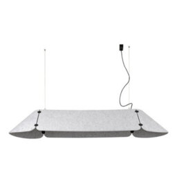 Luminosa Lighting Luminosa Fonovia Integrated Led Straight Bar Pendants Grey, 4000K - thumbnail 1